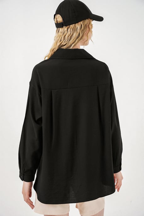 Oversized Langarm-Hemd mit Knopfleiste - Image 6