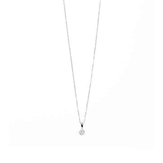 Luxenter Sterling Silber 925 Halskette mit rhodinierten Zirkonia - Yedia - Image 1