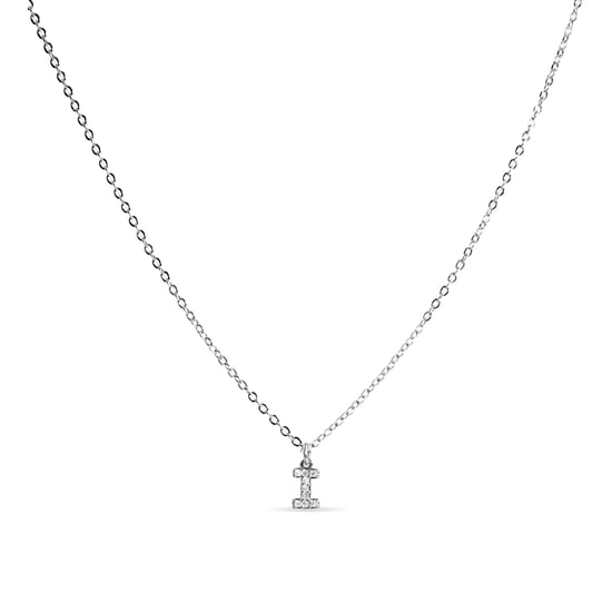 Luxenter Halskette mit glänzenden Zirkonia in Silber - Alphabet - Image 1