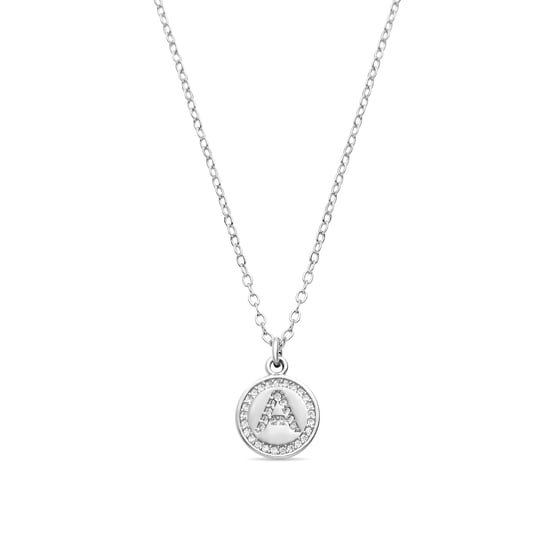 Luxenter Rhodium plattierte Brillant-Zirkonia Halskette - Alphabet - Image 1