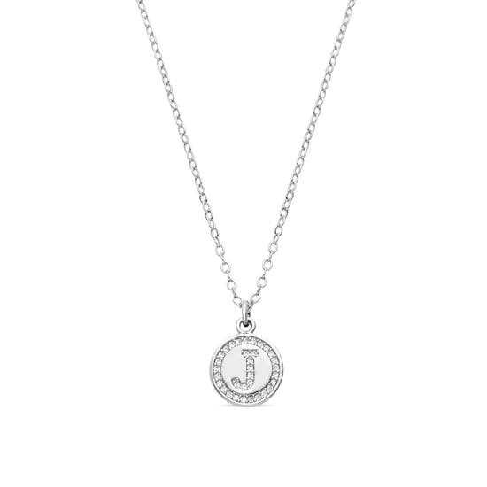 Luxenter Rhodium plattierte Brillant-Zirkonia Halskette - Alphabet - Image 1
