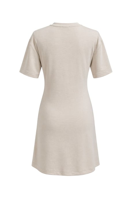 Crew-Neck Mini-T-Shirt-Kleid mit Stein-Accessoire - Image 3