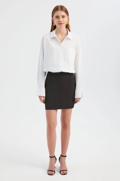 Kombiniertes Mini-Hemdkleid - Image 1