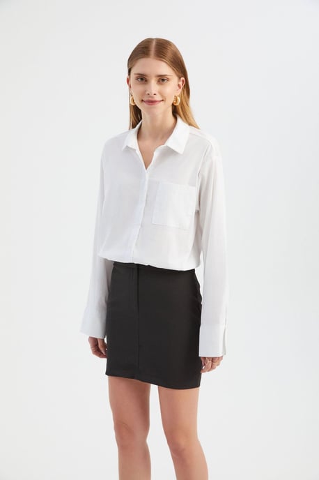 Kombiniertes Mini-Hemdkleid - Image 2