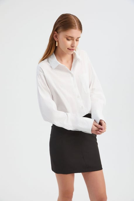Kombiniertes Mini-Hemdkleid - Image 4