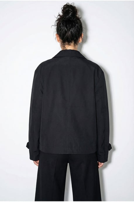Kurzer Trenchcoat mit Mandarinkragen - Image 6