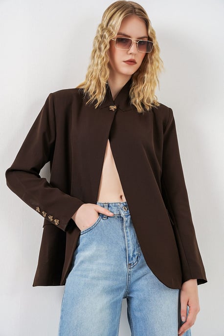 Übergroßer Schalkragenblazer - Image 1