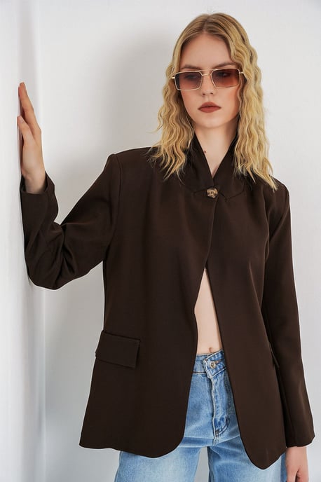 Übergroßer Schalkragenblazer - Image 3