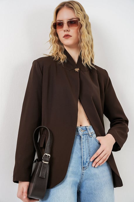 Übergroßer Schalkragenblazer - Image 4
