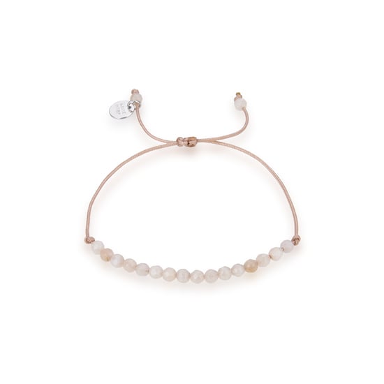 Luxenter 925 Sterling Silber Armreif mit rhodinierter weißer Jade - Aquisa - Image 1