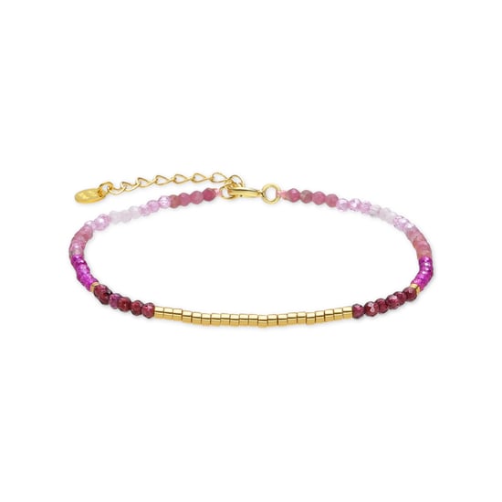 Luxenter Armband aus 925er Sterlingsilber und Rosenkristall in 18k Gelbgold - Vados - Image 1