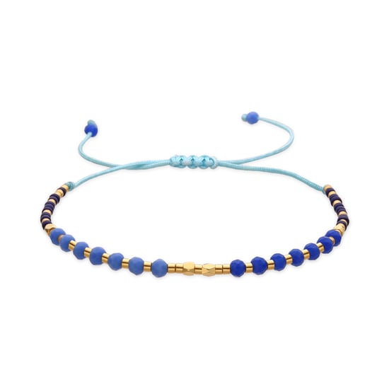 Luxenter Armband mit blauem Kristall 18k goldfarben - Anlako - Image 1