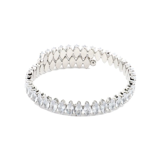 Luxenter-Armband mit glänzendem Zirkonia in silberner Ausführung - Comega - Image 1