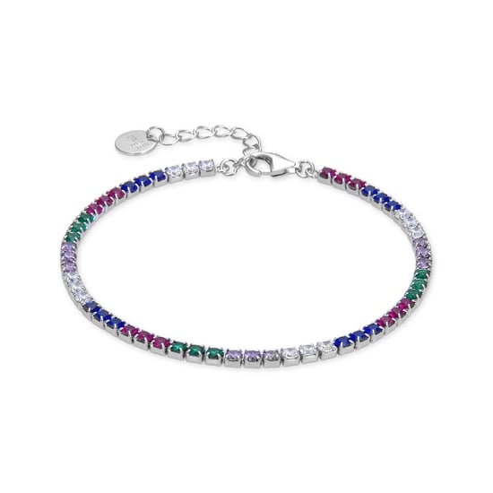 Luxenter 925 Sterling Silber Armband mit mehrfarbigen rhodinierten Zirkonia - Tahu - Image 1