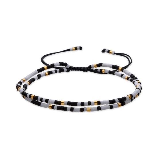Luxenter-Armband mit schwarzem Kristall in 18k Gold-Finish - Furie - Image 1