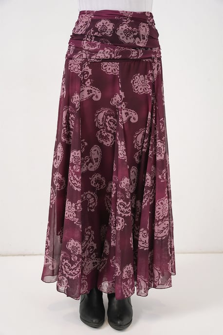 Hohe Taillen-Paisley-Maxikleid - Image 3