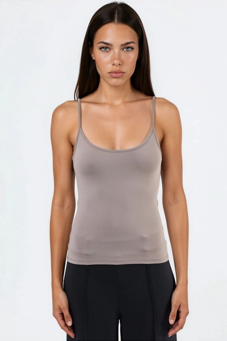 Fitted U-Hals Stricktanktop - Image 6