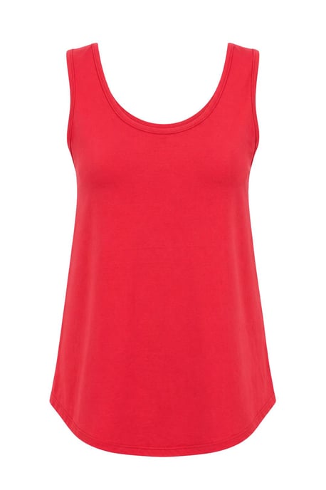 Lässiges U-Ausschnitt Baumwollmix Tanktop - Image 1
