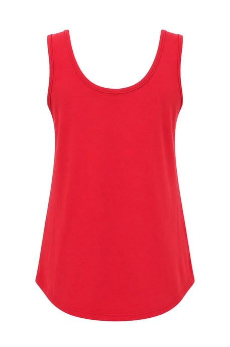 Lässiges U-Ausschnitt Baumwollmix Tanktop - Image 3