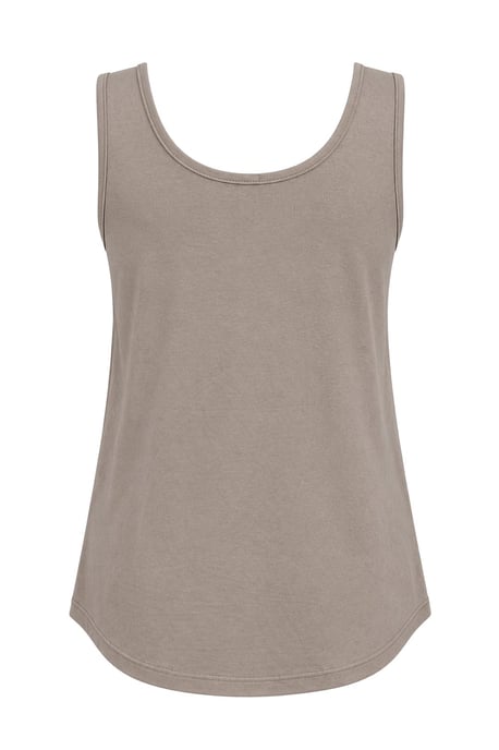 Lässiges U-Ausschnitt Baumwollmix Tanktop - Image 3