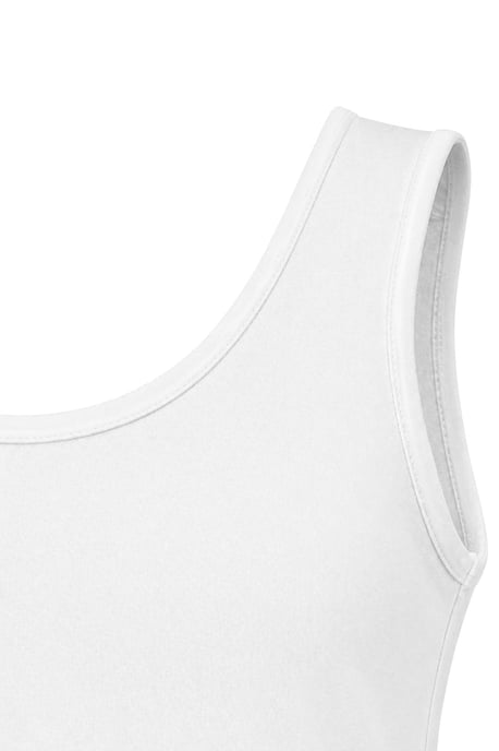 Lässiges U-Hals Baumwollmischung Tanktop - Image 2
