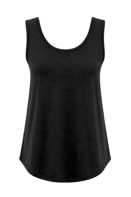 Lässiges U-Ausschnitt Baumwollmix Tanktop - Image 1