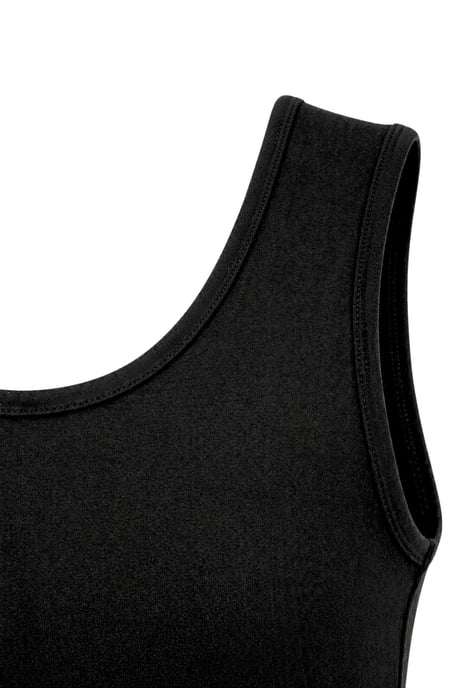 Lässiges U-Ausschnitt Baumwollmix Tanktop - Image 2