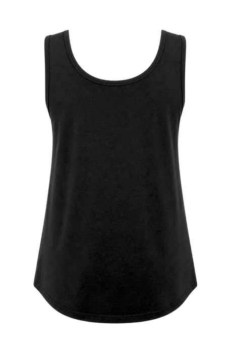 Lässiges U-Ausschnitt Baumwollmix Tanktop - Image 3