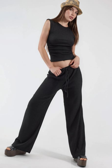Hose mit weitem Bein und Kordelzugbund - Image 1
