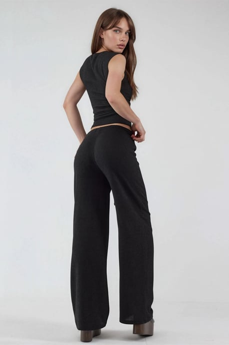 Hose mit weitem Bein und Kordelzugbund - Image 3