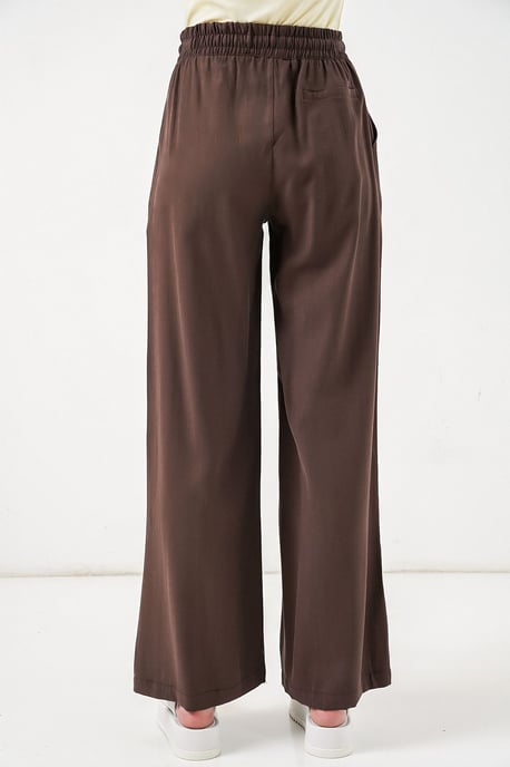 Hochtaillierte weitem Beinform Hose mit Tasche - Image 6