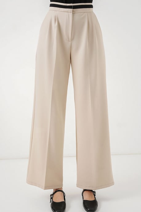 Hochtaillierte weit geschnittene Hose mit Taschen - Image 2