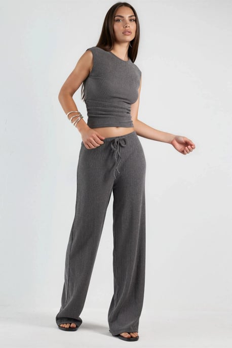 Hose mit weitem Bein und Kordelzugbund - Image 4