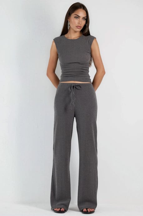 Hose mit weitem Bein und Kordelzugbund - Image 5