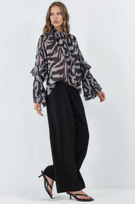 Weite Hosen mit elastischem Bund und Taschen - Image 2