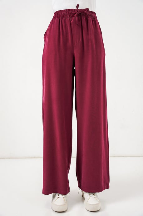 Hochtaillierte weite Hose mit Taschen - Image 2