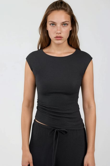 Weite Hosen mit Kordelzugbund - Image 6