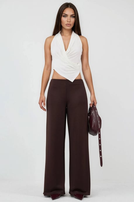 Hochtaillierte Weite Hose - Image 1