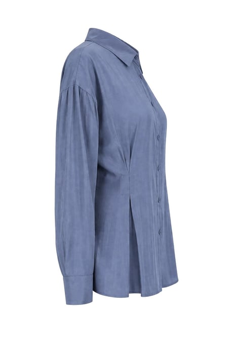 Fitted Texturiertes Button-Up Hemd - Image 2