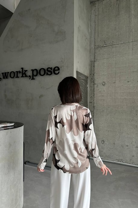 Geometrisches Muster Button-Up Hemd - Image 3