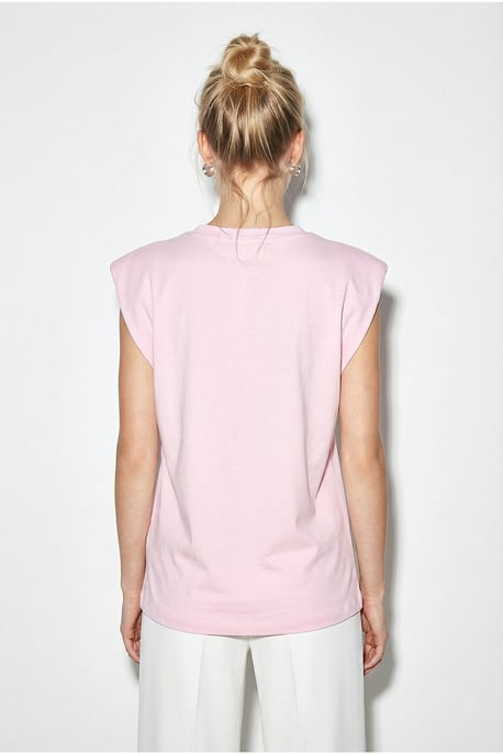 Cut-Out Rundhals-T-Shirt - Image 5