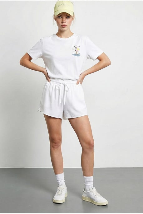 Besticktes Rundhals-Cotton-T-Shirt - Image 2