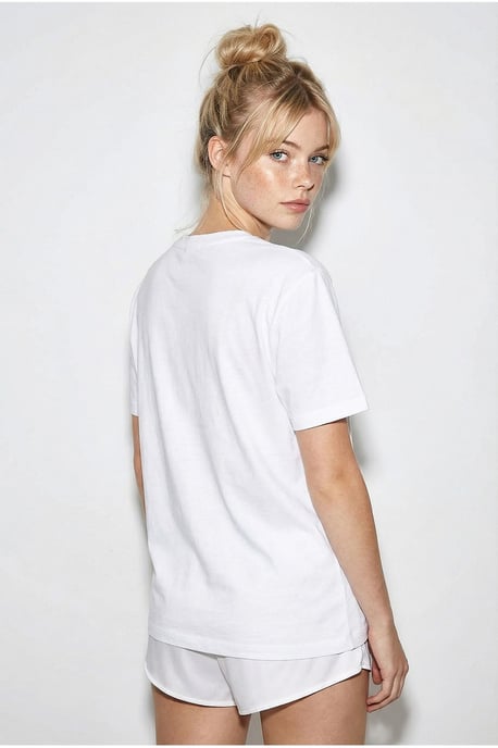 Besticktes Rundhals-Cotton-T-Shirt - Image 4