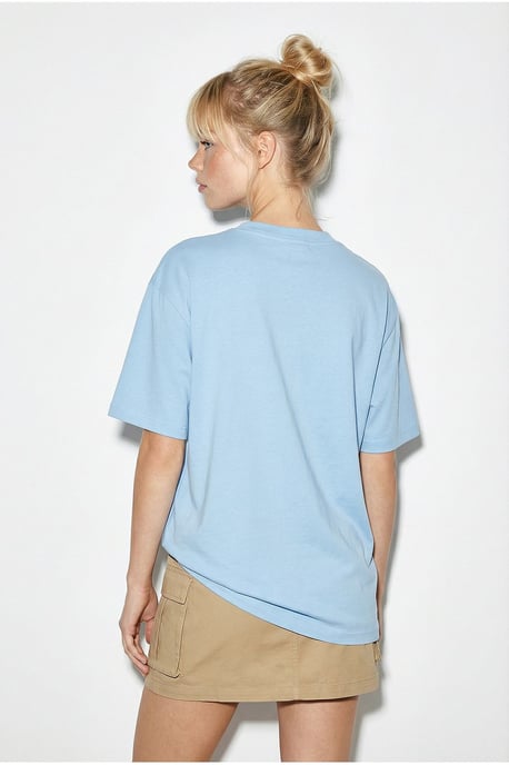 Besticktes T-Shirt mit Rundhalsausschnitt, lässige Passform - Image 5