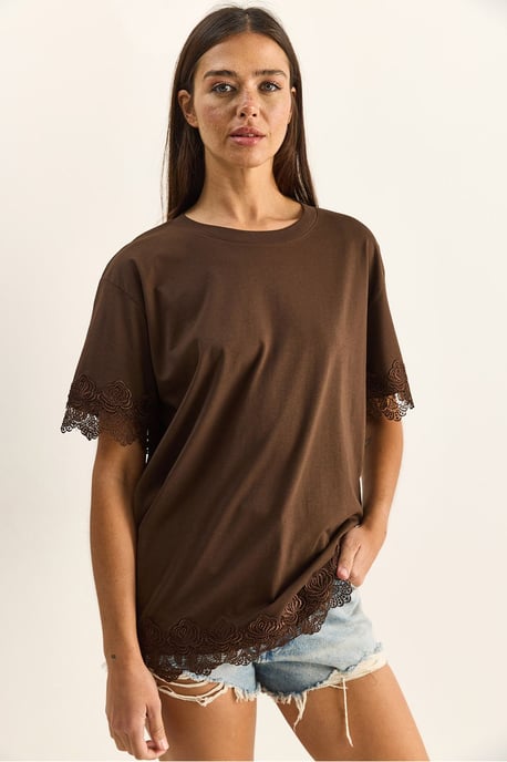 Übergroßes Rundhals-Cotton-T-Shirt - Image 2