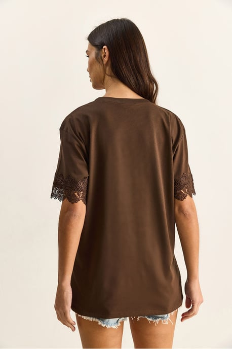 Übergroßes Rundhals-Cotton-T-Shirt - Image 6