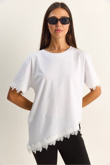 Übergroßes Rundhals-Cotton-T-Shirt - Image 2