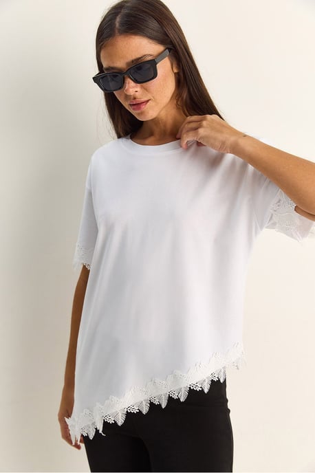 Übergroßes Rundhals-Cotton-T-Shirt - Image 3