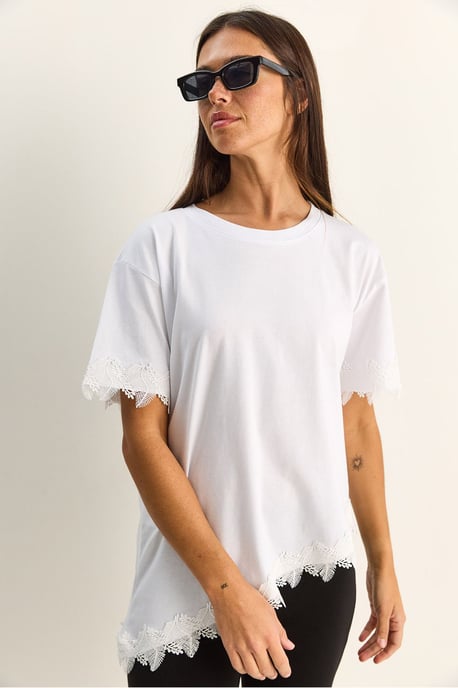 Übergroßes Rundhals-Cotton-T-Shirt - Image 4
