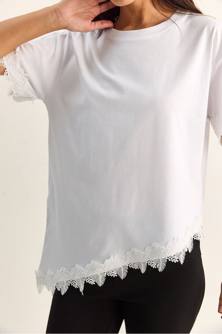 Übergroßes Rundhals-Cotton-T-Shirt - Image 6